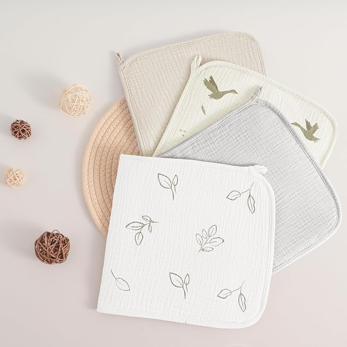 Susurration Muslin Burp Cloths, Soft Baby Burping Cloths - Image 7