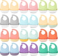 Mepase Silicone Bibs Waterproof Silicone Baby Bibs Soft Adjustable Baby Feeding by Mepase