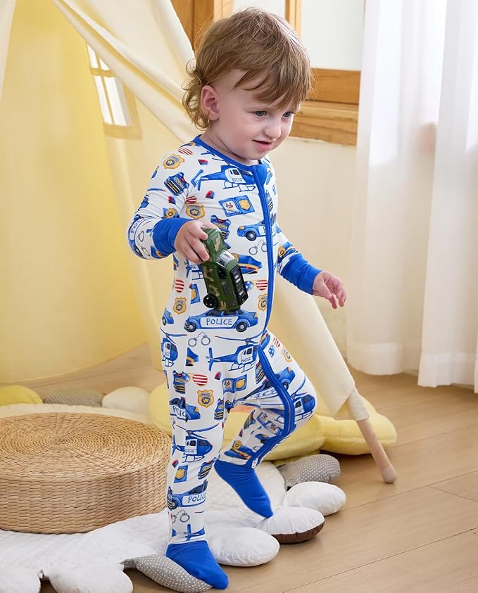 babee Reshinee Bamboo Viscose Baby Footie Pajama, Zipper Sleeper Boys Girls | - Image 7