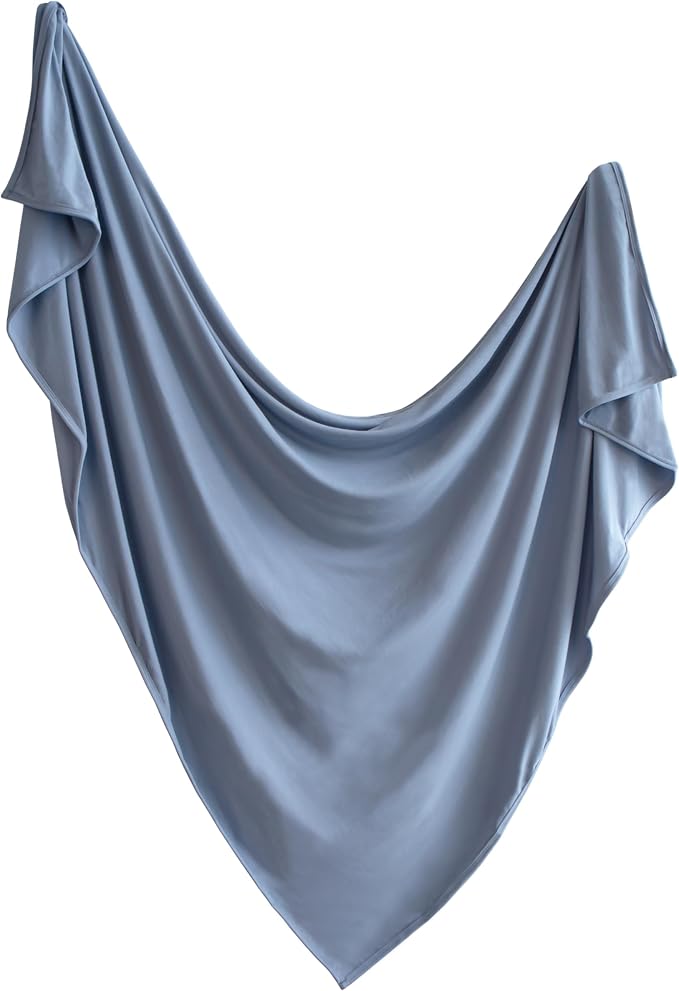 mushie Stretchy Baby Swaddle Blanket | Extra Soft & Snug Fit | 47"x47" by mushie