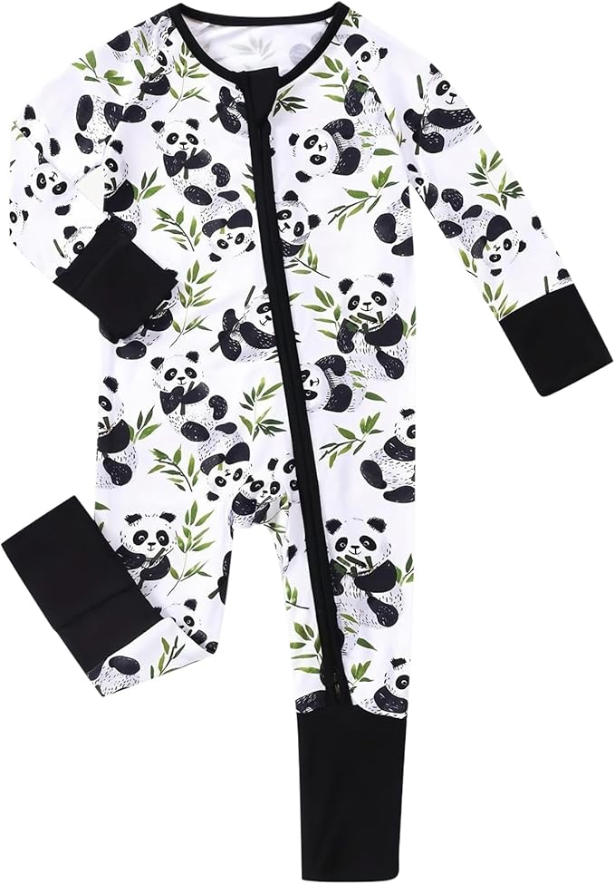 Baby Viscose of Bamboo Convertible Footie Pajamas by Cabahata