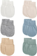BQUBO 6 Pairs Newborn Baby Boys Girls Mittens 0-6 Months Unisex-Baby Infant by DRESHOW