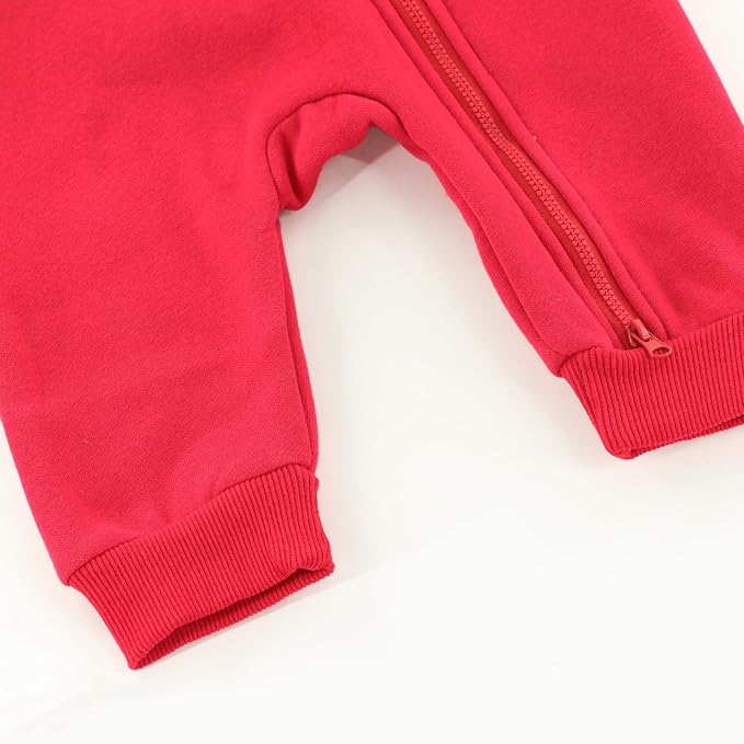 Baby Jumpsuit Hoodie Romper Zipper Long Sleeve One Piece Outfits Warm Clothes - Image 6