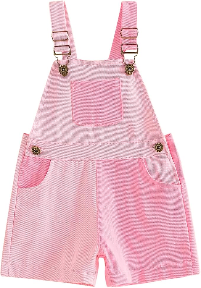 Fernvia Toddler Kids Baby Girl Boy Contrast Color Overalls Shorts Clothes by Fernvia