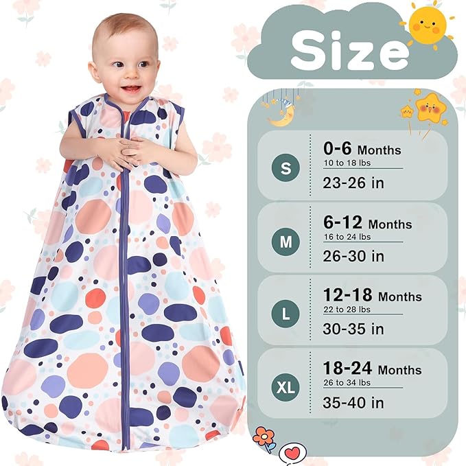 Baby Sleep Sack 18-24 Months 3 Pack Baby Wearable Blanket 100% Rayon Cotton 2-Way Zipper Toddler Sleeping Sack .Comfy Soft Lightweight TOG 0.3 (Rabbit&Rocks&Green)
