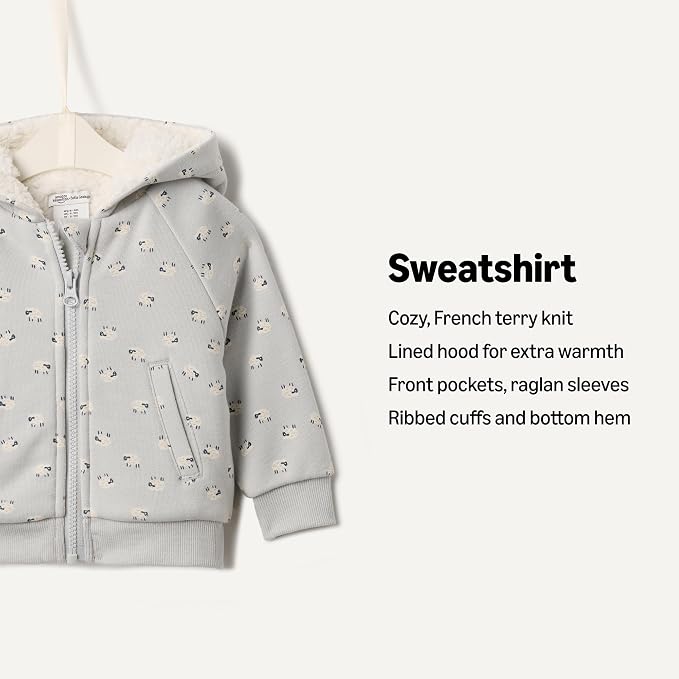 Amazon Essentials x Sofia Grainge Unisex Toddlers and Babies' Zip Hoodie - Image 3