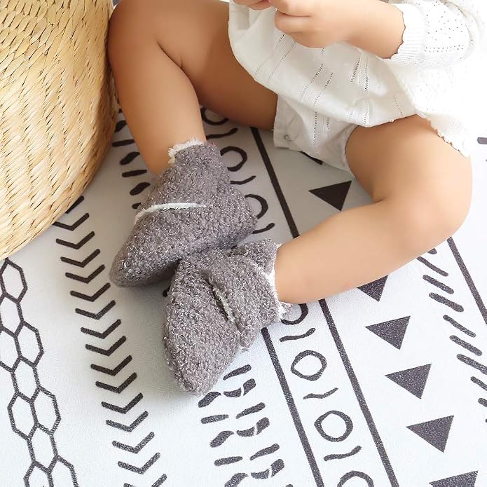 Ohwawadi Infant Baby Slippers Girls Boys Booties Warm Baby Socks Shoes Newborn - Image 6