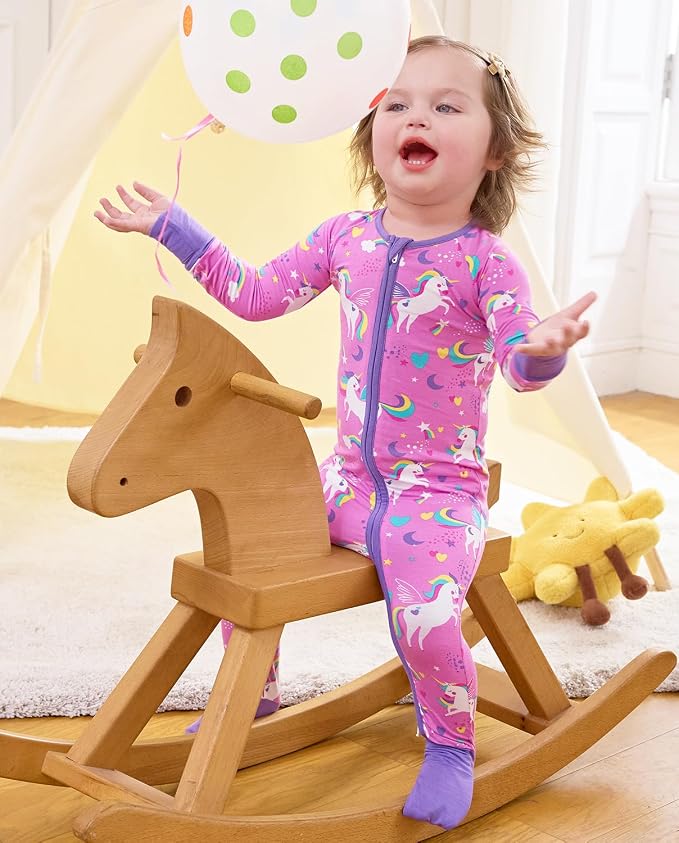 babee Reshinee Viscose derived from bamboo Baby Pajamas Convertible Footie - Image 9