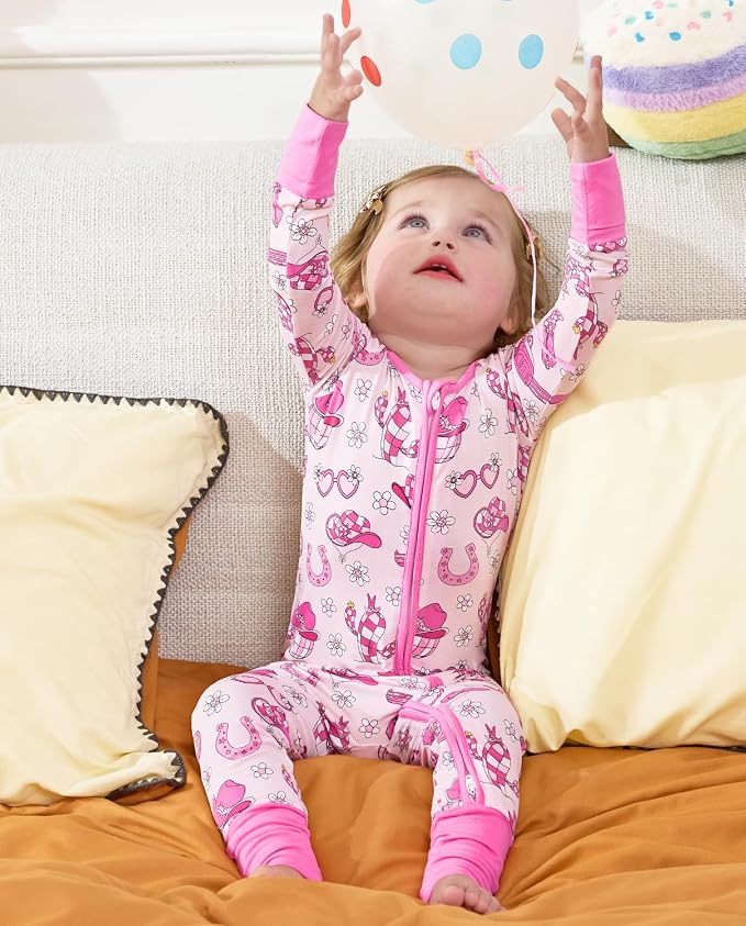 babee Reshinee Viscose Derived from Bamboo Baby Footie Pajamas Convertible - Image 8