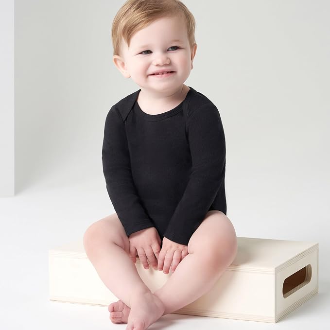 Gerber Baby Boys & Girls Long Sleeve Onesies Multi-Pack Interlock 180 Gsm - Image 8