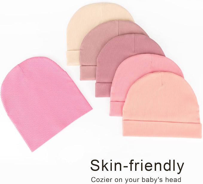 DRESHOW BQUBO 6 Pack Baby Newborn Hats Set - Image 5