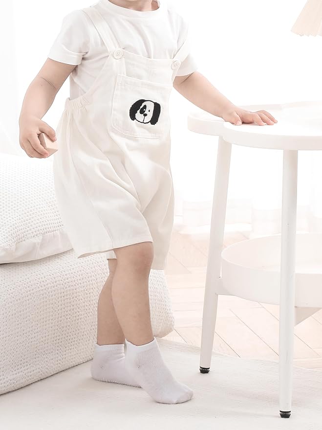 Baby Non Slip Grip Ankle Socks for Infants Toddlers Kids Boys Girls 9 Pack | - Image 3