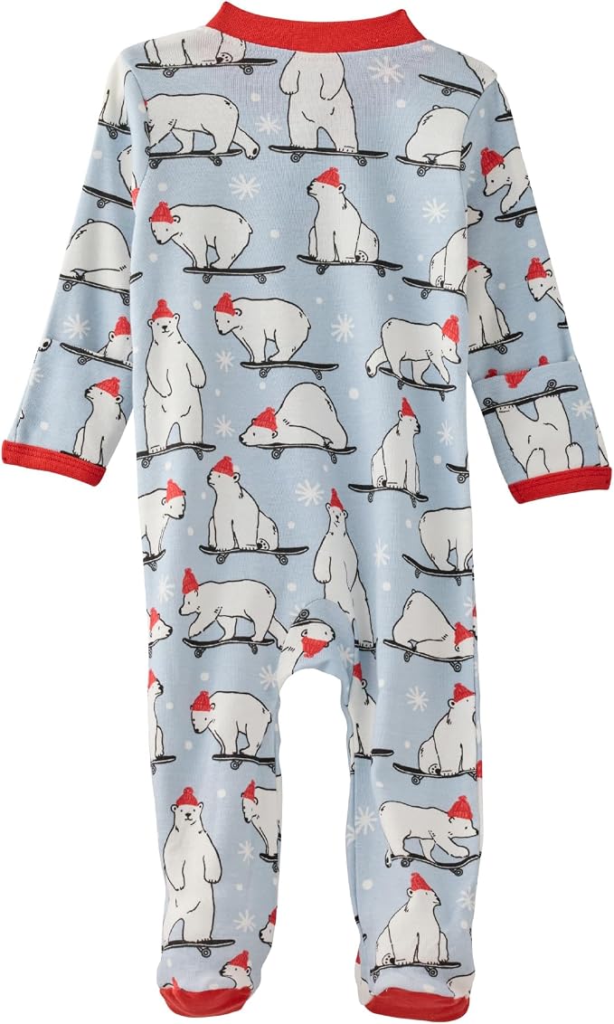 Butterblu Scout Sleep & Play 100% Organic Cotton Footed Zip Front PJs | GOTS - Image 3