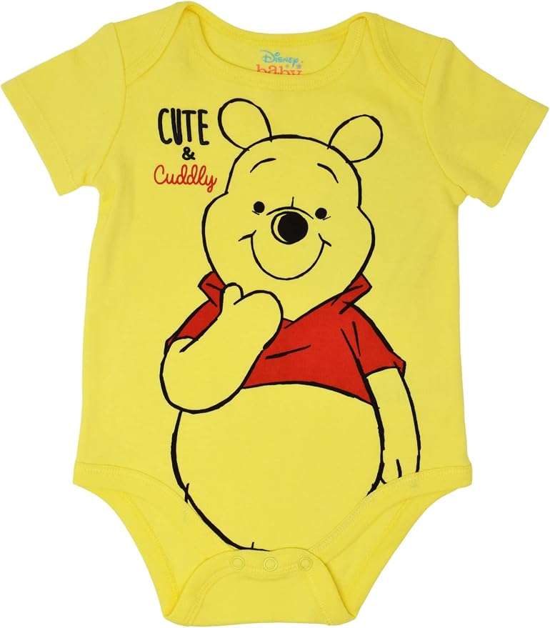 Disney Baby 5-Pack Short Sleeve Bodysuits Newborn to Infant - Image 5