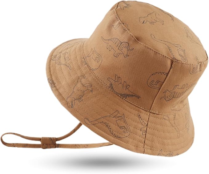JANGANNSA Dinosaur Baby Boys Sun Hat Cotton Toddler Girls Bucket Hats Summer by JANGANNSA