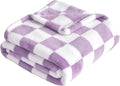 Yurhap Checkered Baby Blanket Fleece Baby Blankets by Yurhap