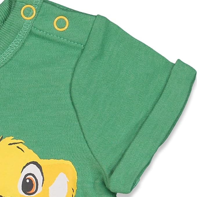 Disney Baby Boys' 2-Piece Romper and Bucket Hat Set Newborn to Infant - Image 8