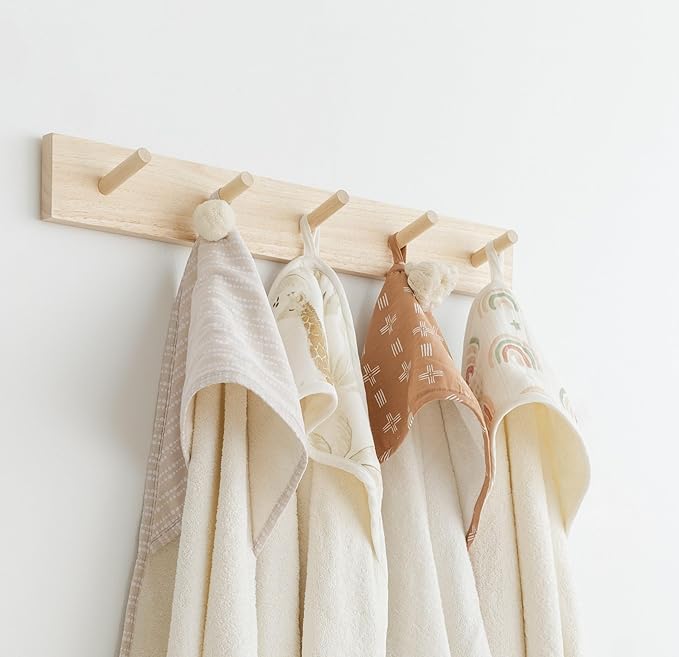 Crane Baby Hooded Towel - 100% Cotton & Terry Cloth, Pink Tie-Dye, 30" x 30", Hooded Baby Beach & Bath Towel