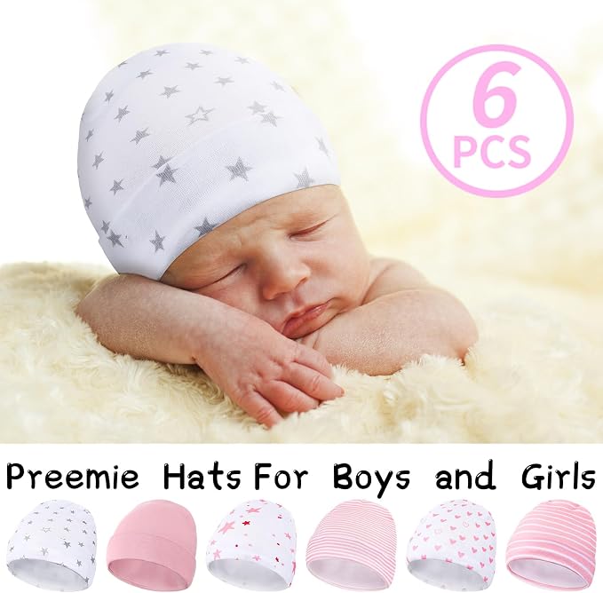 Newcotte 6 Preemie Hats - Image 3