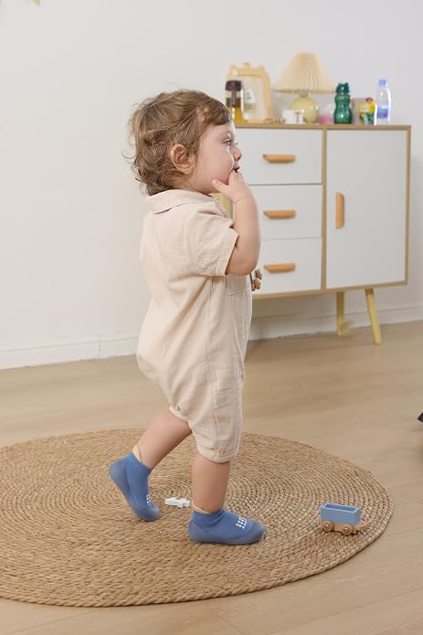 Baby Sock Shoes Toddler Walking Shoes Infant Slippers | Soft Rubber Sole - Image 2