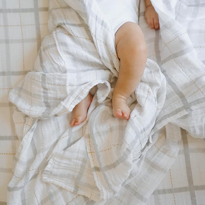 Little Unicorn Premium Cotton Swaddle Baby Blanket | Breathable Fabric | - Image 9