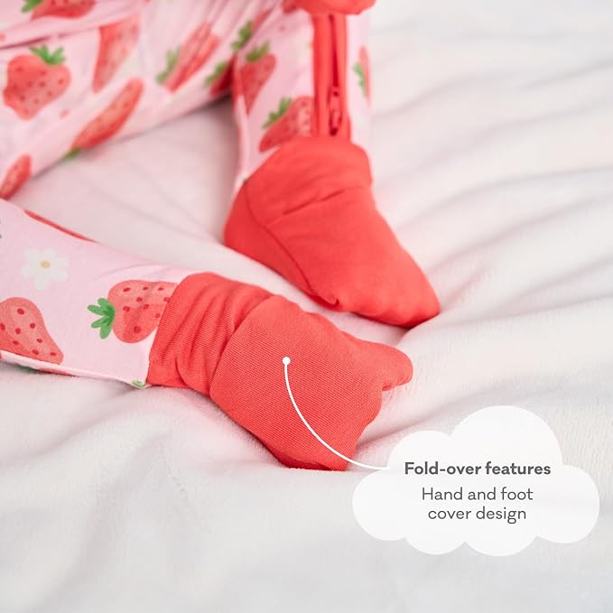 pureborn Baby Sleeper Viscose from Bamboo Zipper Footies 0-24 Months - Image 6