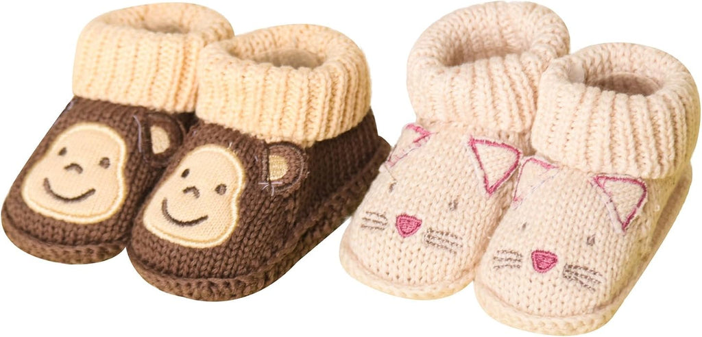 Baby Booties Newborn Infant Hand Crochet Knit Cotton Shoes Booties First by Unknown
