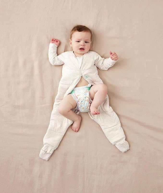 ergoPouch 3.5 TOG Sleeping For Baby Girl and Baby Boy - Sleeping Provide Ultimate Comfort - Easy Diaper Changes - Made with Breathable Materials (12-24 Months, Oatmeal Marle)