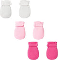 Newborn Baby No Scratch Mittens Stay On, 100% Cotton Breathable, Adjustable by Reyow