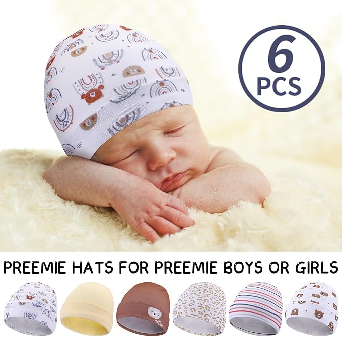Newcotte 6 Preemie Hats - Image 3