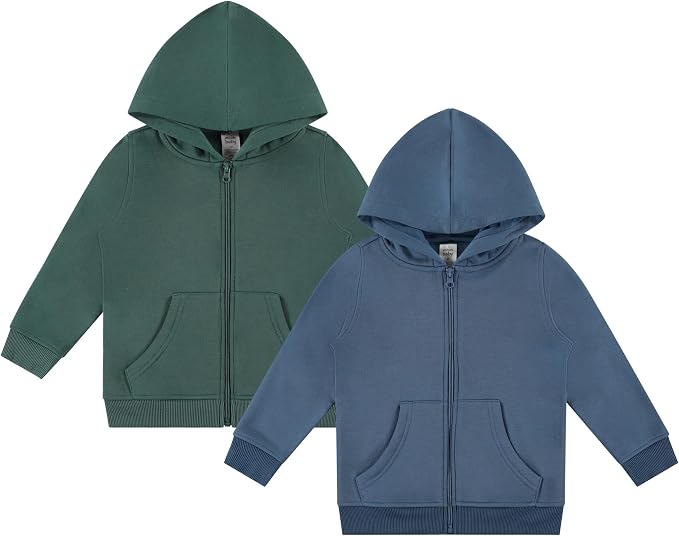 Cudlie 2-Pack Toddler Zip-Up Hoodies by Cudlie