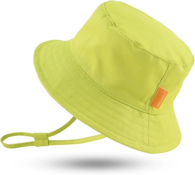 JANGANNSA Cotton Baby Sun Hat Infant Toddler Boys Girls Bucket Hats Summer Sun by JANGANNSA