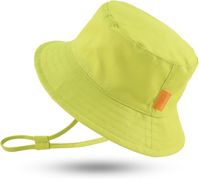 JANGANNSA Cotton Baby Sun Hat Infant Toddler Boys Girls Bucket Hats Summer Sun by JANGANNSA