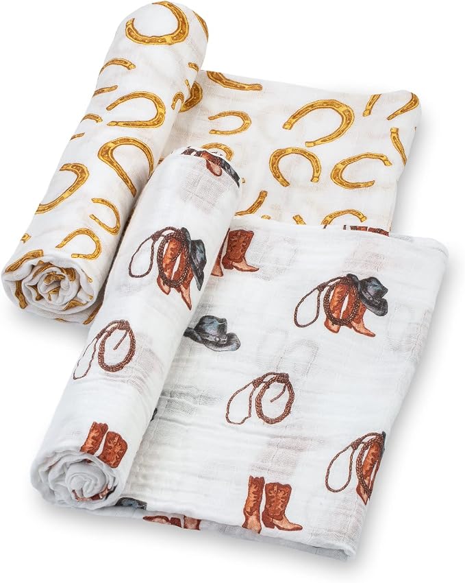LollyBanks Baby Swaddle Blankets, 100% Organic Cotton Muslin Baby Blanket | 2 by LollyBanks