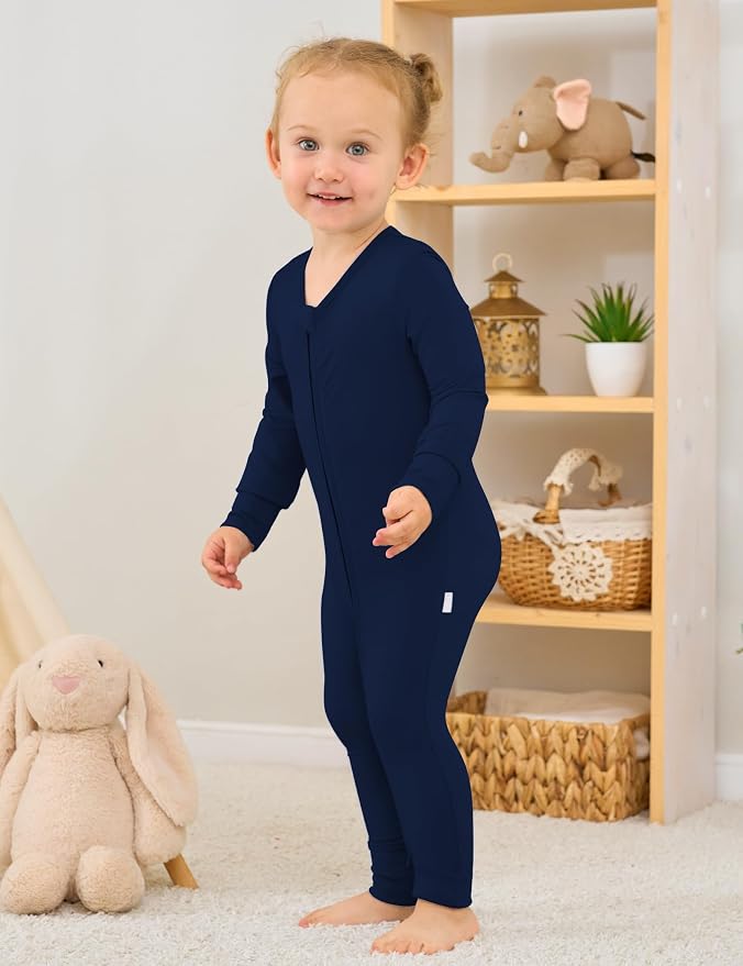 Jimonda Unisex Baby Zipper Footies Pajamas 3-Pack - Image 3