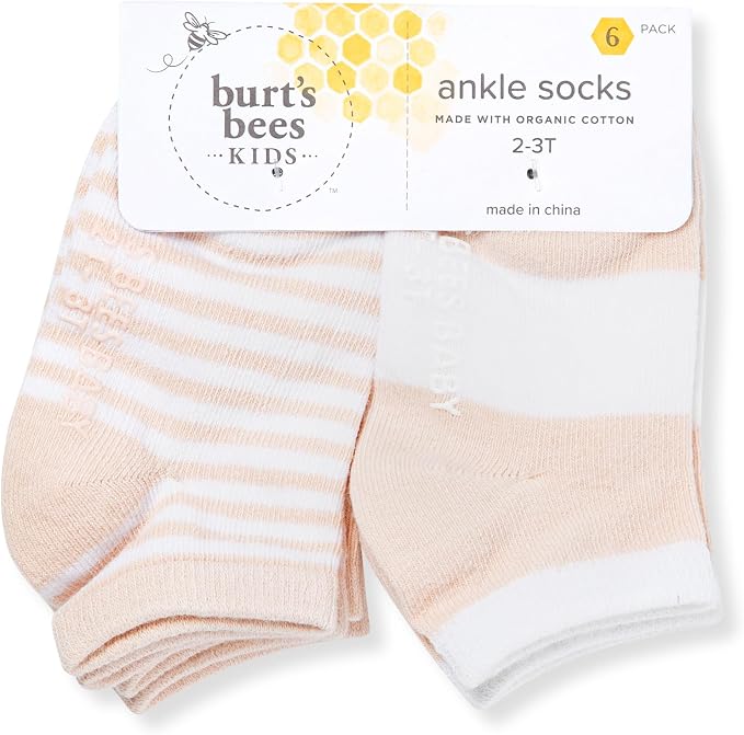 Burt's Bees Baby Organic Ankle & Crew Socks - Image 2