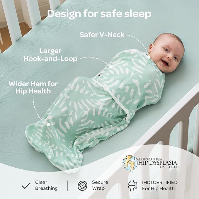 Momcozy Swaddles for Newborns, Quiet Fastener Swaddle for Infant 0-3 Months | - Image 4