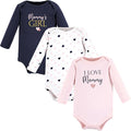 Hudson Baby Baby Girls' Cotton Long-sleeve Bodysuits 3-pack by HudsonBaby