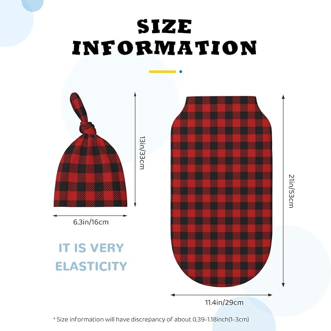 Christmas Checkered Swaddle Blankets Soft Receiving Blanket Baby Swaddle Wrap - Image 6
