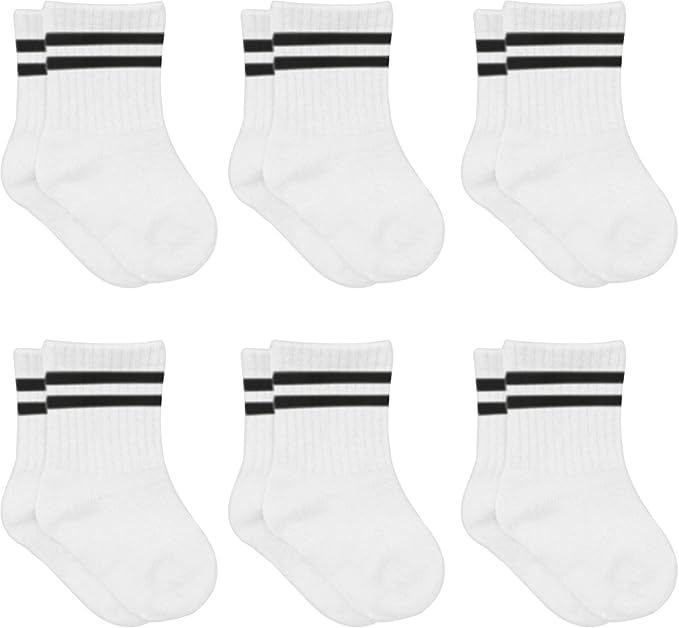 bistyle Baby Grip Ankle Socks 6 Pairs | Newborn Infant Toddlers Sock Organic by bistyle