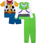 Disney Boys' 4-Piece Snug-fit Cotton Matching Comfortable Pajama Set, Soft & by Disney
