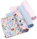 Parker Baby Co. Soft Muslin Baby Swaddle Blankets, 3 Pack by ParkerBabyCo