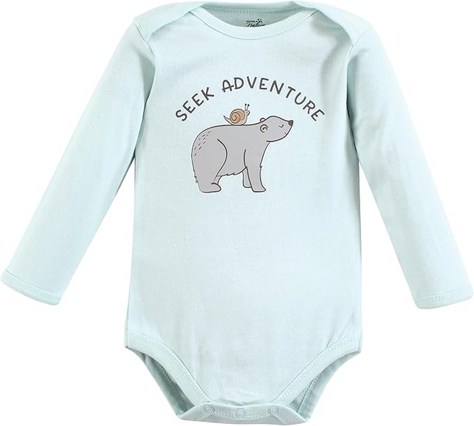 Touched by Nature Unisex Baby Organic Cotton Long-Sleeve Bodysuits - Image 4
