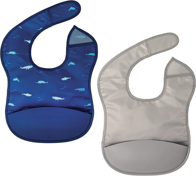 Tiny Twinkle Silicone Pocket Bibs by TinyTwinkle