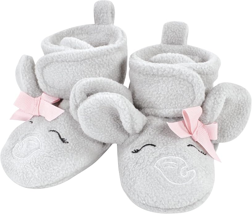 Hudson Baby Baby Animal Fleece Booties 2-pack - Image 3