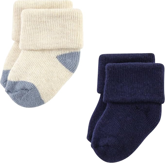 Hudson Baby Baby 8-pack Cotton Rich Newborn and Terry Socks - Image 4