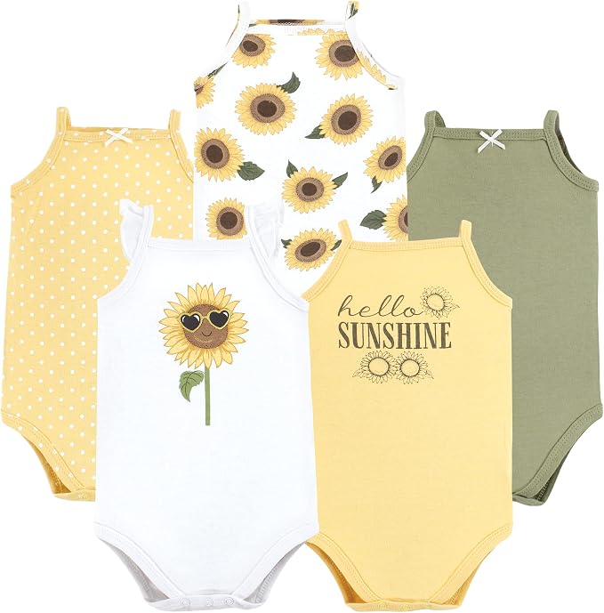 Hudson Baby Unisex Baby Cotton Sleeveless Bodysuits by HudsonBaby