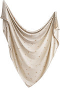 mushie Stretchy Baby Swaddle Blanket | Extra Soft & Snug Fit | 47"x47" by mushie