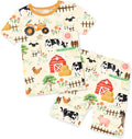 babee Reshinee Bamboo Viscose Toddler Boys Pajamas Set, Short Sleeve Kids by babeeReshinee