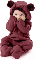 Cuddle Club Fleece Baby Bunting Bodysuit Hoodie, Newborn by CuddleClub